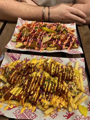 Korean Chicken Teller (bttm) Bad Girl Teller Tray (top)  at Döner Summer in Leeds