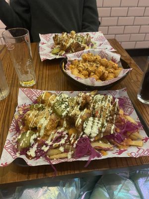 Chicken parm teller with animal style tots   at Döner Summer in Leeds
