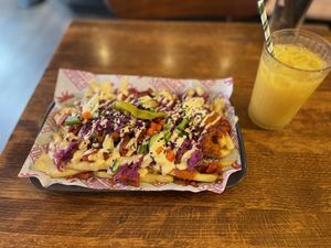 Garlic Chilli Chick’n  Teller Tray #Veganuary at Döner Summer in Leeds