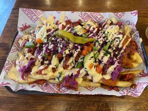 Garlic Chilli Chick’n Teller Tray #Veganuary at Döner Summer in Leeds