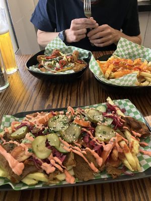 Berlin Teller. Chickn and top tier side  at Döner Summer in Leeds