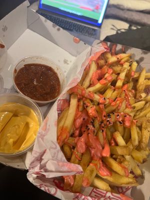 Garlic fries  at Döner Summer in Leeds