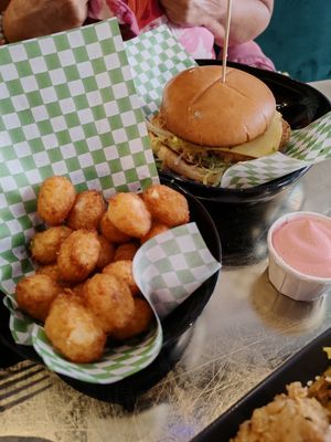 Burger and tots at Döner Summer in Leeds