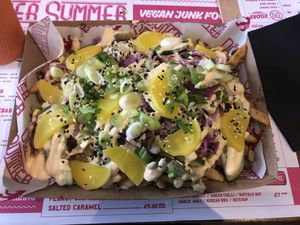 Korean BBQ teller tray  at Döner Summer in Leeds