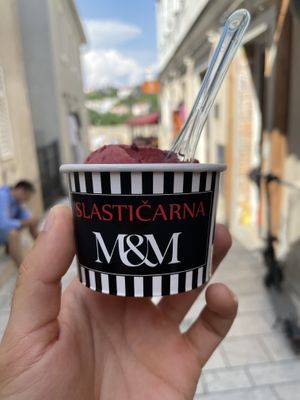 Sorbet  at Slasticarna M&M  in Krk