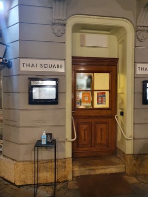 Outside at Thai Square in Basel