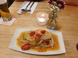 Papaya salad at Thai Square in Basel