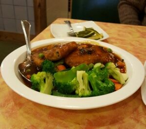 chefs special - crispy fish at Yuan Fu in Rockville