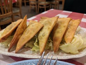 Stuffed curry dumplings at Yuan Fu in Rockville