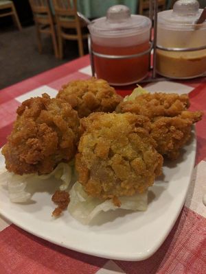 Taro root balls at Yuan Fu in Rockville