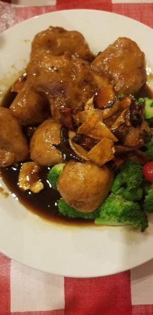 Orange chikn at Yuan Fu in Rockville