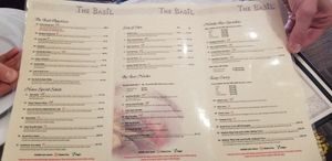 Veg Menu Options Marked, front at The Basil in Carson City