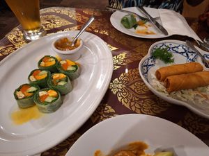 Spring rolls at The Basil in Carson City