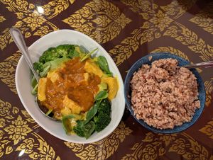 Pra-Ram and Brown Rice at The Basil in Carson City