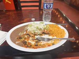 The Enchilada Plate 😋  at SoyMexican in Las Vegas