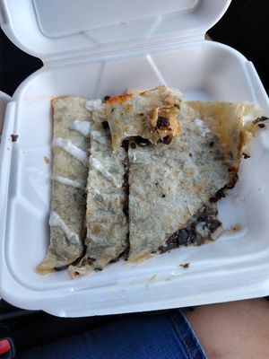 Mushrooms quesadilla wow at SoyMexican in Las Vegas