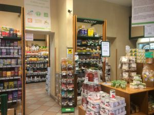 inside the store  at Canestro Prodotti Biologici - Luca della Robbia in Rome