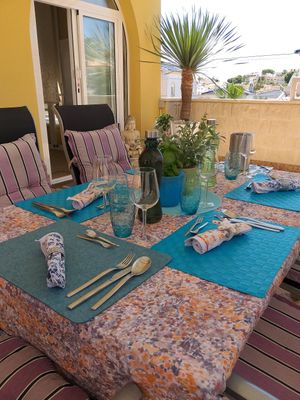 Our vegan table at Vegantisch  in Alicante