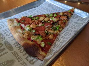 Vegan Sur (amazing) at Pizza My Heart in Monterey