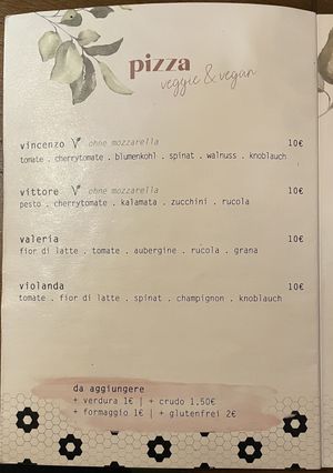 Two vegan pizzas at Tante Giulia in Gottingen