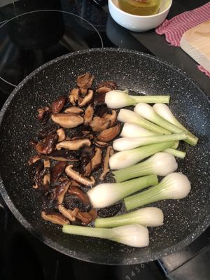 Some delicious topping for vegan Ramen  at Gosha Nagashima Studiogosha of Fine Art in Beelitz-heilstaetten