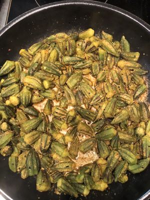 Okra Kashmiri style  at Gosha Nagashima Studiogosha of Fine Art in Beelitz-heilstaetten