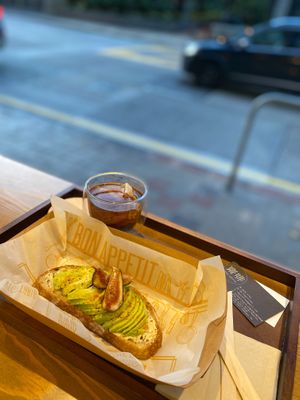 Avocado toast  at Vego Coffee 齋啡 in Kowloon