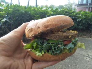 Beyond sausage bagel at Vego Coffee 齋啡 in Kowloon