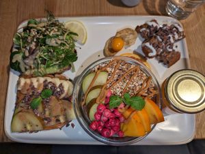 Brekkie plate #Veganuary at Beans & Nuts in Bern