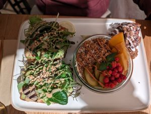 Brekkie plate #Veganuary at Beans & Nuts in Bern