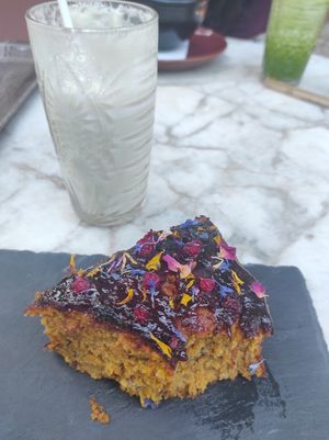 Carrot cake at Nazari in Budens