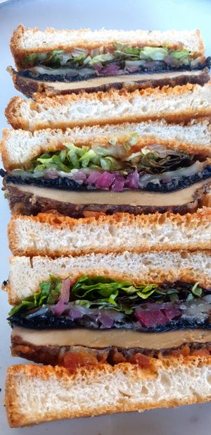 Sandes de cogumelo de portobello at Nazari in Budens