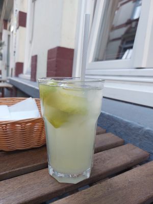 Lemon lemonade at Azeitona - Beckstrasse in Hamburg