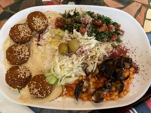 Falafel Teller   at Azeitona - Beckstrasse in Hamburg