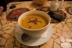 Lentil soup (I think) at Azeitona - Beckstrasse in Hamburg