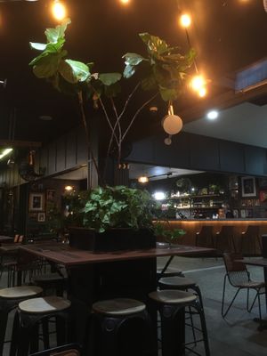 Inside view - quiet Friday night   at Burger Urge in Windsor