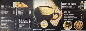 Coffee menu at Media Veggie Pluit in Jakarta