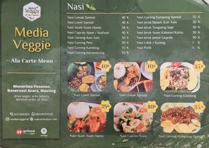 Menu at Media Veggie Pluit in Jakarta