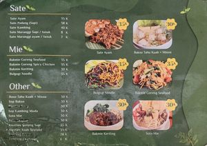 Menu at Media Veggie Pluit in Jakarta