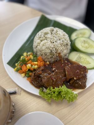 Nasi daun jeruk   at Media Veggie Pluit in Jakarta