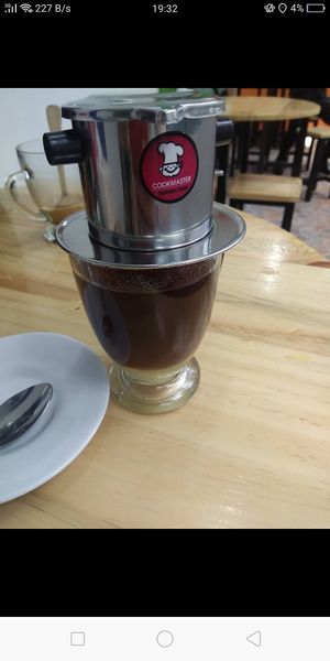 Vietnam coffee (photo by Denny Lukman) at Media Veggie Pluit in Jakarta