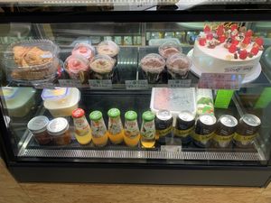 Order vegan cakes and drinks.  at Loving Hut 愛家 - Tseuk Luk in Kowloon