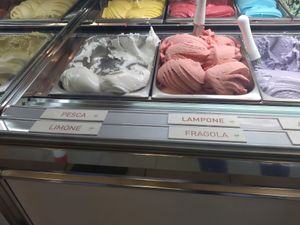Fruit flavours at Gelateria Il Gelatiere in Alba