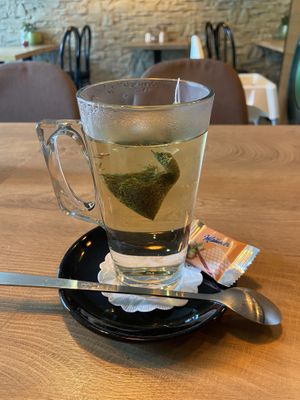 Green tea  at Veganaa in Berlin