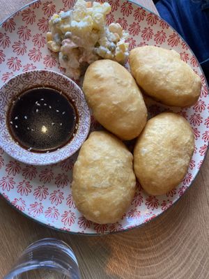 Russian dumplings   at Veganaa in Berlin