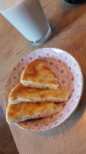 Onion cakes/fritters at Veganaa in Berlin
