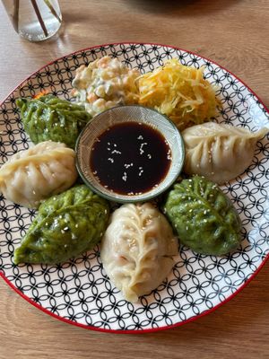 Mongolian dumplings (Buuz) at Veganaa in Berlin
