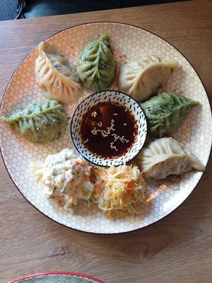Dumplings at Veganaa in Berlin