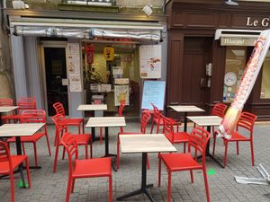 Terrasse 18 rue Vasselot at Bubble Snack in Rennes