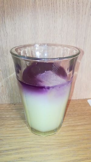 Yuzu lemonade. at Mori Cafe in Paris